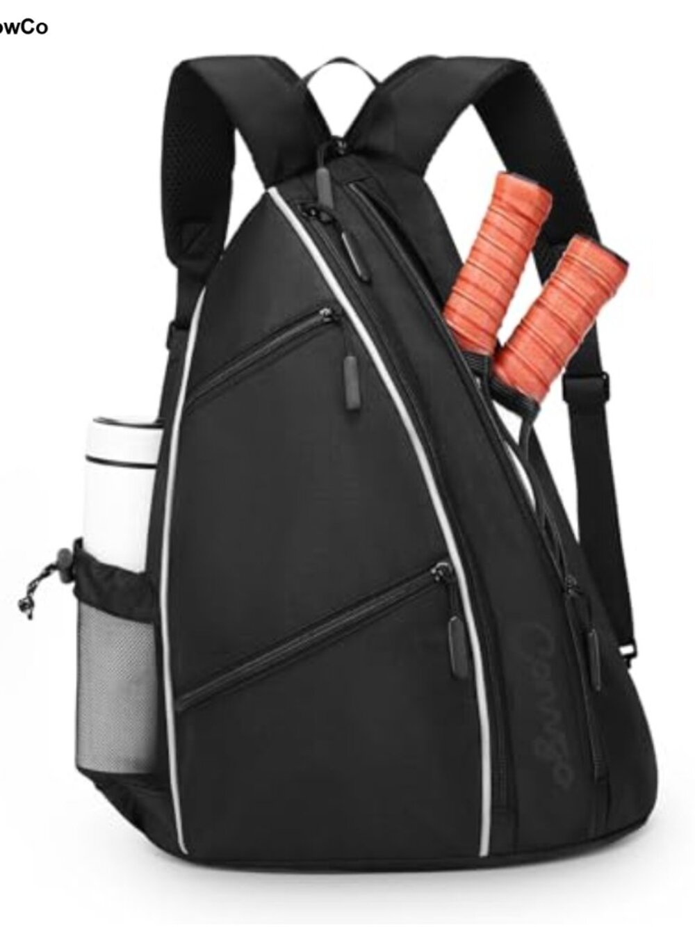 Pickleball Tennis Backpack 2-in-1 Sports Sling Bag Waterproof Paddle Holder